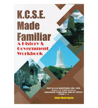 TBC KCSE Made Familiar: History & Government Workbook 2024 (New Edition)